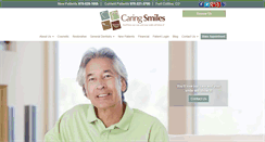 Desktop Screenshot of caringsmilesdental.com